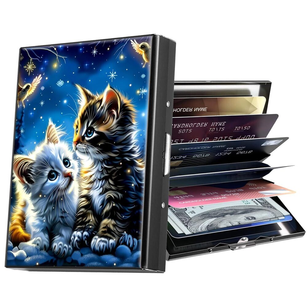 5884 Metal Wallet,Credit Card Holder ,Thin Slim Mini Aluminum Wallet RFID